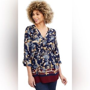 Motherhood Removable Waist Tie Maternity Top